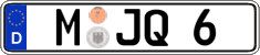 German license plate, Regular plates