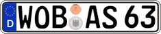German license plate, Regular plates