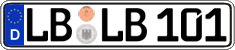 German license plate, Regular plates