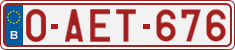 License plate of Belgium, Regular plates (2010)