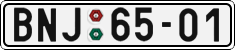 License plate of the Czech Republic, Cars (1960)