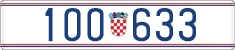 License plate of Croatia, Police