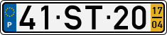 License plate of Portugal, Regular plates