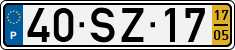 License plate of Portugal, Regular plates