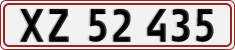 License plate of Denmark, Regular plates