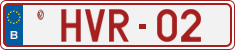License plate of Belgium, Vanity Plates (2014)