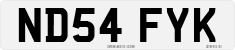 License plate of the United Kingdom, 2001 year system