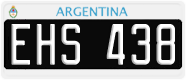 License plate of Argentina, Cars (1995, ABC 123)