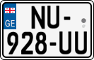 License plate of Georgia, Cars (2014)