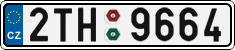 License plate of the Czech Republic, Cars (2001)
