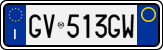 License plate of Italy, Cars (1994 year series)
