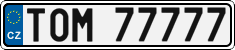 License plate of the Czech Republic, Vanity Plates