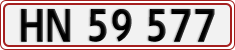 License plate of Denmark, Regular plates