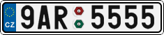 License plate of the Czech Republic, Cars (2001)