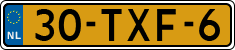 License plate of the Netherlands, Cars