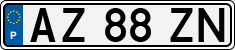License plate of Portugal, Regular plates
