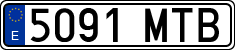 License plates of Spain, Ordinary (2000)
