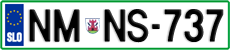 License plate of Slovenia, Cars