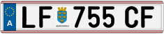 License plate of Austria, Regular plates