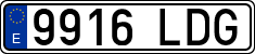License plates of Spain, Ordinary (2000)
