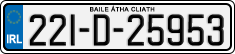 License plate of Ireland, Regular plates