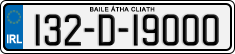 License plate of Ireland, Regular plates
