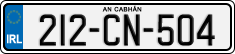 License plate of Ireland, Regular plates