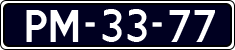 License plate of the Netherlands, Imported oldtimers (cars)