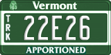 Vermont, Apportioned (12A34)