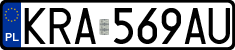 License plates of Poland, Regular car plates