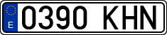 License plates of Spain, Ordinary (2000)
