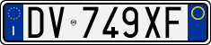 License plate of Italy, Cars (1994 year series)