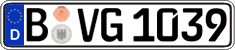 German license plate, Regular plates