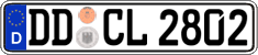 German license plate, Regular plates