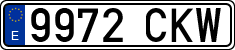 License plates of Spain, Ordinary (2000)