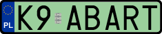 License plates of Poland, Vanity Plates