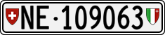 License plate of Switzerland, Cars