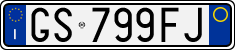 License plate of Italy, Cars (1994 year series)