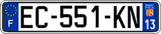 French license plate, SIV (ordinary)