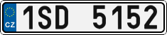 License plate of the Czech Republic, Cars (2001)