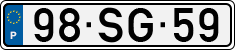 License plate of Portugal, Regular plates