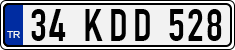 License plate of Turkey, Regular plates