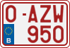 License plate of Belgium, Regular plates (2010)