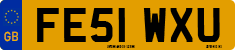 License plate of the United Kingdom, 2001 year system