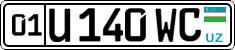 License plate of Uzbekistan, Private owners