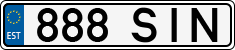 License plate of Estonia, Regular car plates
