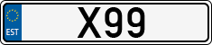 License plate of Estonia, Vanity Plates
