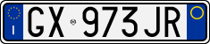 License plate of Italy, Cars (1994 year series)