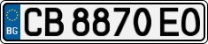 License plate of Bulgaria, Cars