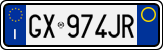 License plate of Italy, Cars (1994 year series)